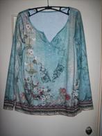Blouse met lange mouwen groen met bloemen (S)36 Nieuw, Nieuw, Ophalen of Verzenden, Maat 36 (S), Temu