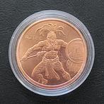 USA Aztec warrior 1 ounce copper/koper round, Verzenden, Koper