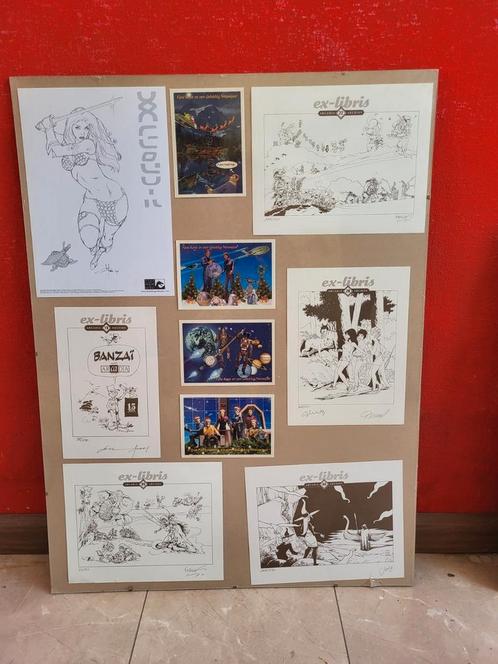 Ex-libris tekeningen, Antiek en Kunst, Kunst | Etsen en Gravures, Ophalen of Verzenden