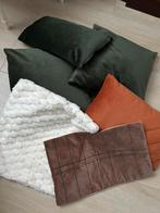 Sierkussens kussens kussenhoes, Huis en Inrichting, Woonaccessoires | Kussens, Ophalen of Verzenden, Nieuw, Bruin, Vierkant