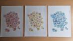 "Microkosmos: Rood, Geel, Blauw", tekening, kunst, A4, Ophalen of Verzenden