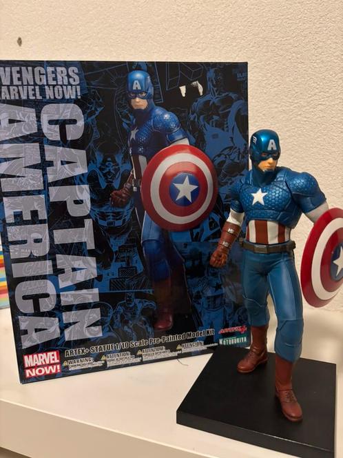 Kotobukiya ARTFX Captain America (Marvel, schaal 1/10), Verzamelen, Poppetjes en Figuurtjes, Zo goed als nieuw, Ophalen