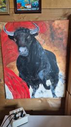 Stier Schilderij op Doek, Ophalen of Verzenden