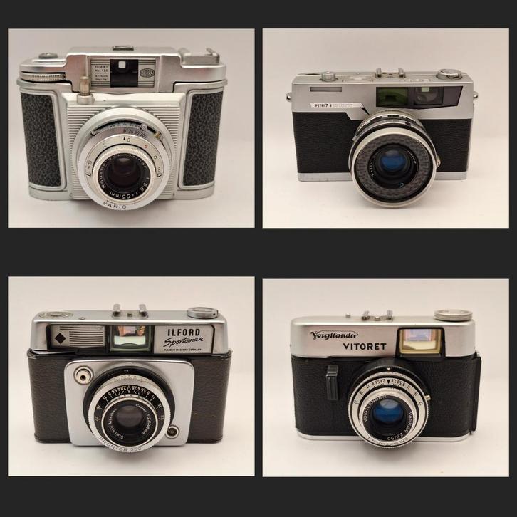 Vintage Camera Collectie, Audio, Tv en Foto, Fotocamera's Analoog, Gebruikt, Compact, Overige Merken, Ophalen of Verzenden