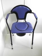 Nette Blue Navy Postoel Toiletstoel  met verstelbare poten, Ophalen of Verzenden, Gebruikt