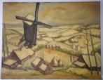 Jo Bossuyt. Wintergezicht. Olieverf op doek., Ophalen of Verzenden