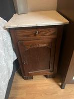 Antiek nachtkastje, Ophalen of Verzenden, Zo goed als nieuw, Hout, 70 cm of meer