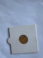 Verguld dubbeltje uit 1984, Koningin Beatrix, 10 cent, Losse munt, Goud