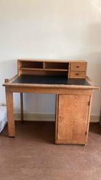 Oud houten bureau, Gebruikt, Ophalen of Verzenden
