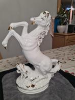 steigerend paard met bladgoud  groot, Verzamelen, Ophalen of Verzenden, Zo goed als nieuw, Dier