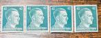 Duitse Rijk - Hitler Postzegels, 4 stuks, Ophalen of Verzenden, Buitenland