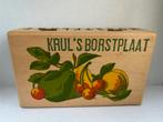 Vintage Houten Doosje Krul's Borstplaat, Ophalen of Verzenden