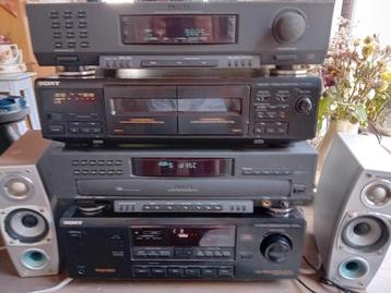 Sony surround versterker,cassetedeck,Philips cdspeler +tuner beschikbaar voor biedingen