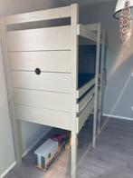 Stevige halfhoogslaper / Kasteel bed, Ophalen, Gebruikt, 70 tot 85 cm, Hoogslaper of Stapelbed