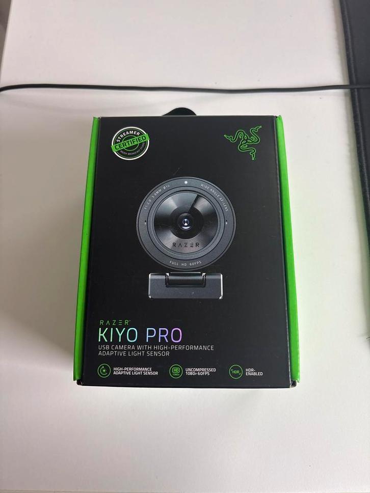 Razer Kiyo Pro Webcam - Topconditie!, Computers en Software, Webcams, Zo goed als nieuw, Bedraad, ChromeOS, Monitorclip, Ophalen of Verzenden
