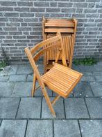 6x vintage hardhouten klapstoel ‘60, Ophalen of Verzenden, Zo goed als nieuw, Vijf, Zes of meer stoelen, Hout