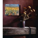 Zonnebloemen  ~ kleintje kunst ~ schilderij ~ atelier, Huis en Inrichting, Ophalen of Verzenden, Nieuw, Schilderij, Minder dan 50 cm