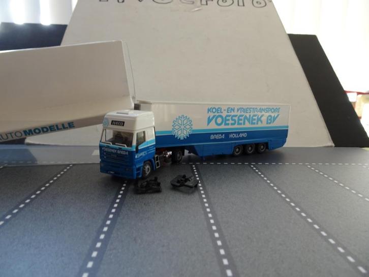 021 rietze 60525 iveco eurostar voesenek breda koeler 1:87, Hobby en Vrije tijd, Modelauto's | 1:87, Nieuw, Bus of Vrachtwagen