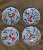 Set van 4 chinees porseleinen schoteltjes met sluiervissen⁸, Ophalen of Verzenden