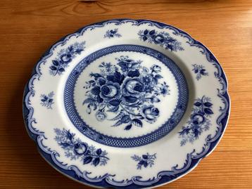 Delftsblauw Wandbord Bleu Rose beschikbaar voor biedingen