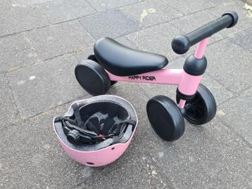 HAPPY RIDER LOOPFİETS EN FIETSHELM VOOR KINDEREN beschikbaar voor biedingen