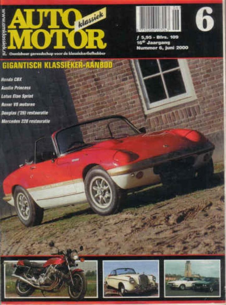 AMK 6 2000 : Mercedes Benz 220S Cabrio - Lotus Elan - Honda, Boeken, Auto's | Folders en Tijdschriften, Gelezen, Algemeen, Ophalen of Verzenden
