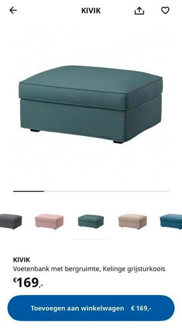 2-zits bank + hocker - afbeelding 2