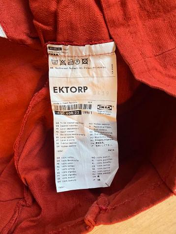 IKEA rode hoes  voor driezits Ektorp bank - afbeelding 2