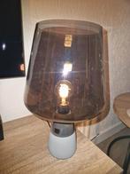 Tafel  lamp, Huis en Inrichting, Lampen | Tafellampen, Ophalen, Zo goed als nieuw, Glas, Minder dan 50 cm