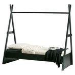 WOOOD Bed Joep 1- persoons grenen zwart tipi frama, Ophalen