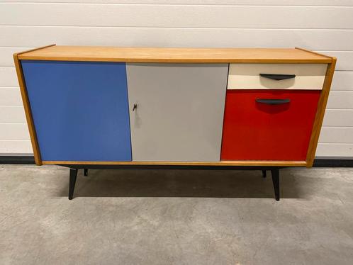 Retro sideboard, Huis en Inrichting, Kasten | Dressoirs, Zo goed als nieuw, 25 tot 50 cm, Ophalen