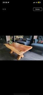 Boomstamtafel sequoia, Huis en Inrichting, Zo goed als nieuw, Vijf personen of meer, 150 tot 200 cm, Rechthoekig