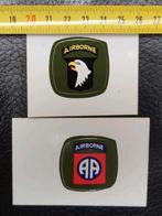Airborne stickers All American / Screaming Eagles, Verzenden, Luchtmacht, Amerika, Embleem of Badge