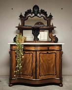 Antieke mahonie Biedermeier bonheur vertico vintage dressoir, Ophalen of Verzenden