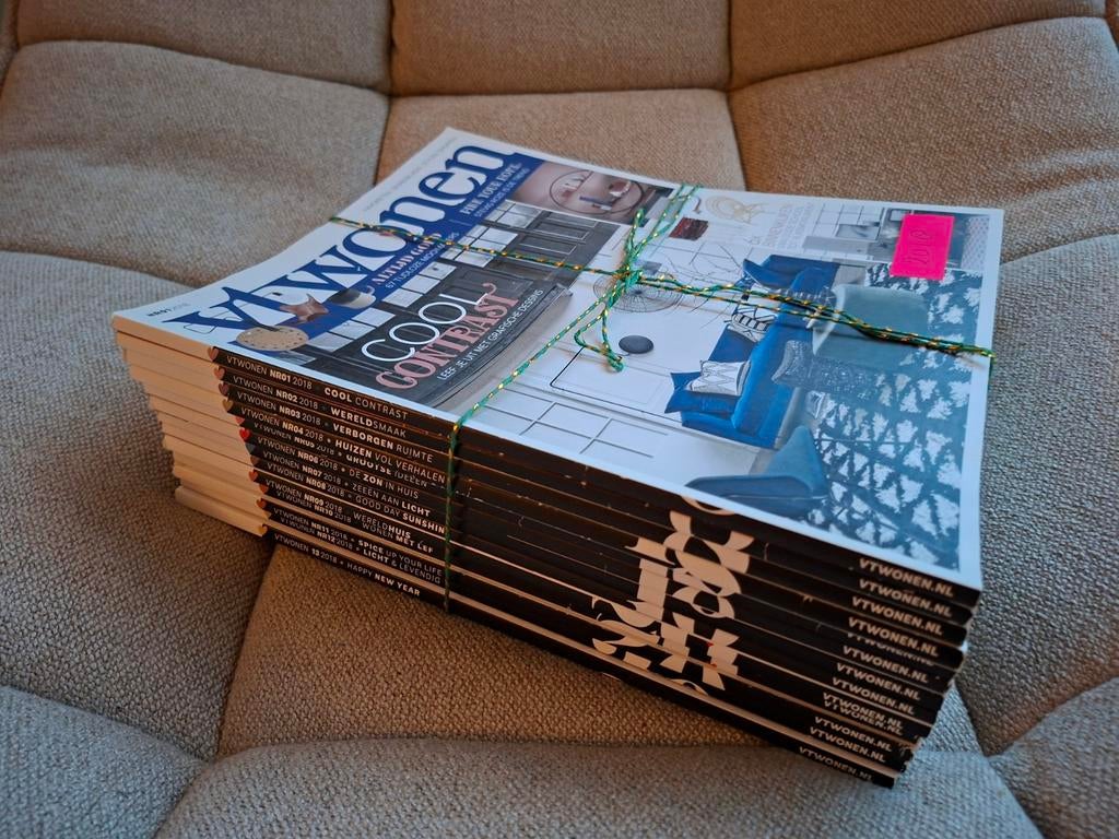 VTWonen jaargang 2018 - Compleet, Ophalen of Verzenden, Gelezen, Glossy