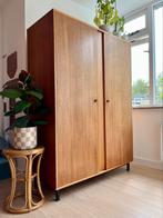 Vintage kledingkast kast demontabel Jaren 60/70 fineer, Huis en Inrichting, Kasten | Kledingkasten, Ophalen, Met deur(en), 100 tot 150 cm