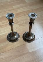 Paar zilveren kandelaars, Antiek en Kunst, Antiek | Goud en Zilver, Ophalen of Verzenden, Zilver