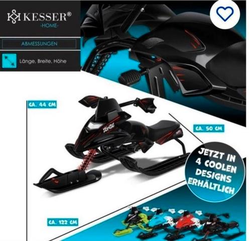Stuurslee | sneeuw slee met 2 Voetremmen. Rood zwart, Kinderen en Baby's, Speelgoed | Buiten | Sleeën, Nieuw, Kunststof, Rem, Ophalen of Verzenden