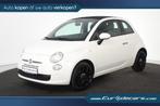 Fiat 500C TwinAir Lounge *Leer*Cabrio*Airco* (bj 2012), Auto's, Euro 5, 86 pk, Zwart, Cabriolet