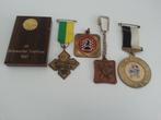 medaille judo duinenmars triathlon schaken 5 sportmedailles, Postzegels en Munten, Ophalen, Overige materialen