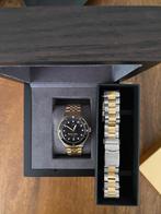 Horloge te koop About Vintage, Sieraden, Tassen en Uiterlijk, Horloges | Heren, Staal, Staal, Polshorloge, Zo goed als nieuw