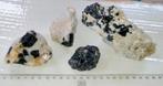4x ruwe Toermalijn (matrix) Namibië, Verzamelen, Mineralen en Fossielen, Ophalen of Verzenden, Mineraal