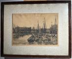 gravure nr 2439, Oude haven Rotterdam, Ophalen of Verzenden