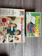 MB Stop! Ander Woord & Familiekwis Kwispel, Hobby en Vrije tijd, Gezelschapsspellen | Bordspellen, Drie of vier spelers, Ophalen