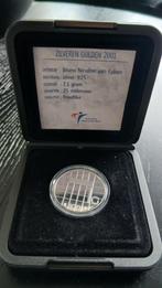 Zilveren Gulden 2001 Prooflike, Postzegels en Munten, Munten | Nederland, 1 gulden, Koningin Beatrix, Zilver, Ophalen of Verzenden
