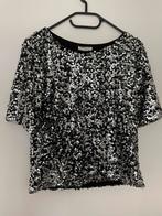 Glitter shirt, Kleding | Dames, Tops, Ophalen of Verzenden, Zo goed als nieuw, Zwart, Korte mouw