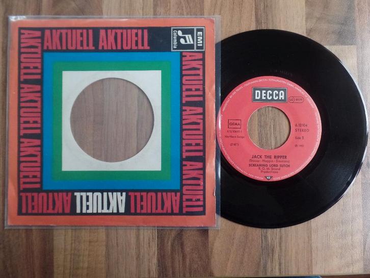 single  Screaming Lord Sutch - Jack The Ripper*, Cd's en Dvd's, Vinyl Singles, Gebruikt, Single, Rock en Metal, 7 inch, Ophalen of Verzenden