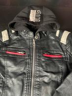 C&A zwarte nep leren jas winterjas mt 110, Ophalen, C&A, Zo goed als nieuw, Jongen