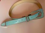 Mooie ceintuur riem aqua blauw met steentjes 100 cm😍mooi❤️, Kleding | Dames, Riemen en Ceinturen, Verzenden, Zo goed als nieuw