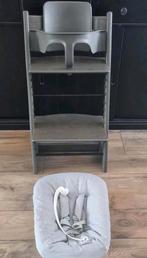 Stokke tripp trapp kinderstoel compleet Hazy Grey, Ophalen of Verzenden, Zo goed als nieuw, Meegroeistoel